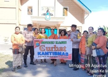 Bhabinkamtibmas Polsek Siantar Martoba Laksanakan Minggu Kasih Curhat Kamtibmas.