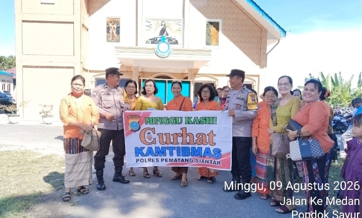 Bhabinkamtibmas Polsek Siantar Martoba Laksanakan Minggu Kasih Curhat Kamtibmas.