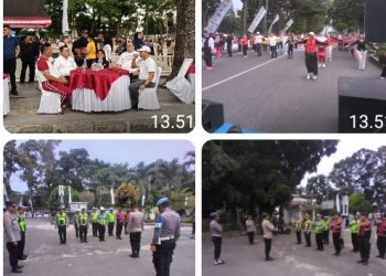 Polres Pematangsiantar Kawal Car Free Day Merah Putih, Kegiatan HUT Ke - 81 RI.