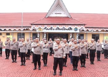 Polres Simalungun Gelorakan Semangat Patriotisme Dalam Peringatan HUT RI Ke - 81: Polri Presisi Untuk Indonesia Berdaulat & Adil Makmur.