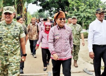 Bupati Simalungun Bersama Forkopimda Hadiri Peresmian Jembatan Garuda dan Air Bersih Oleh Presiden RI.