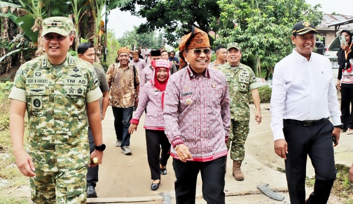 Bupati Simalungun Bersama Forkopimda Hadiri Peresmian Jembatan Garuda dan Air Bersih Oleh Presiden RI.