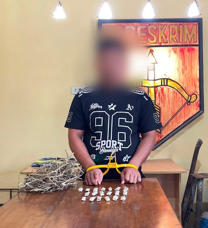 Operasi Senyap Polsek Bosar Maligas : Tangkap Pengedar Narkotika Dengan 19 Paket Ganja Siap Edar.