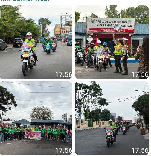 Polisi Pelayan Masyarakat, Sat Lantas Polres Pematangsiantar Gandeng Grab Wujudkan Keselamatan Berlalu Lintas.