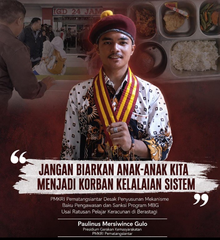 Presidium Gerakan Kemasyarakatan PMKRI Pematangsiantar, Paulinus Mersiwince Gulo.