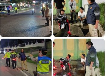 Jelang HUT RI Ke - 81, Tim Resmob Sat Reskrim Polres Simalungun Gencarkan KRYD Cegah Geng Motor & Balap Liar.