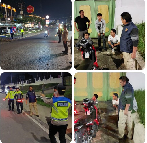 Jelang HUT RI Ke - 81, Tim Resmob Sat Reskrim Polres Simalungun Gencarkan KRYD Cegah Geng Motor & Balap Liar.