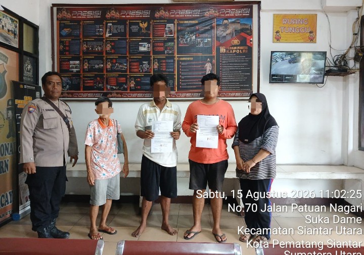 Polsek Siantar Utara Selesaikan Dugaan Penipuan & Penganiayaan Dengan Problem Solving.