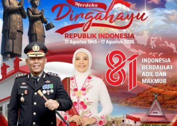Mendekati Hari Kemerdekaan Kapolres Simalungun Beserta Staf & Bhayangkari Sampaikan Ucapan Dirgahayu RI Ke - 81.