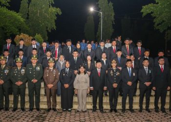 Wali Kota Pematangsiantar Wesly Silalahi, SH, MKn Bersama Forkopimda Plus Kota Pematangsiantar & Kabupaten Simalungun Hadiri Apel Kehormatan dan Malam Renungan Suci Dalam Rangka Peringatan HUT Ke - 81 Kemerdekaan RI di Taman Makam Pahlawan.