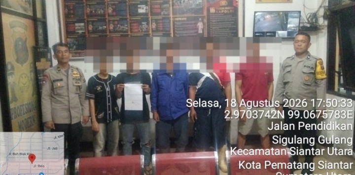 MelaluI Mediasi, Polsek Siantar Utara Selesaikan Dugaan Pencurian Ikan di Pajak Dwikora.