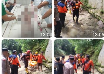 Tiga Hari Menyisir Sungai, Tim SAR Gabungan & Masyarakat Temukan Jasad Bocah 8 Tahun di Jembatan Sigagak.