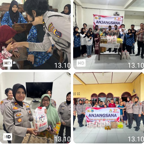 Sambut HUT Polwan Ke - 78 Tahun 2026, Polwan Polres Pematangsiantar Gelar Anjangsana & Bhakti Sosial.