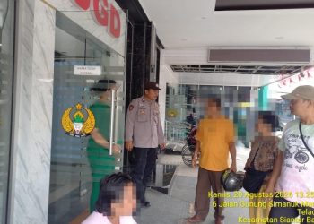 Polsek Siantar Marihat Tindaklanjuti Laporan Warga Jalan Parel Pasaribu Melalui CC 110.