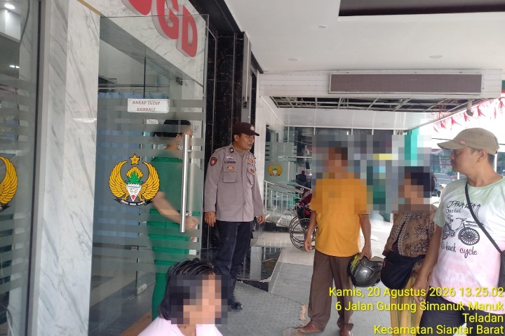 Polsek Siantar Marihat Tindaklanjuti Laporan Warga Jalan Parel Pasaribu Melalui CC 110.