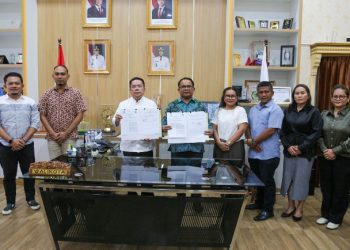 Wali Kota Pematangsiantar Wesly Silalahi, SH, MKn Menerima Audiensi Rektor UHKBPN Pematangsiantar Dr Muktar B Panjaitan MPd.