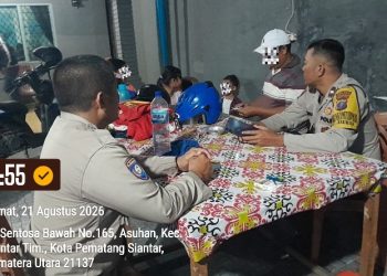 Penarikan Paksa Sepedamotor Debt Collector, Polsek Siantar Timur Cek TKP.