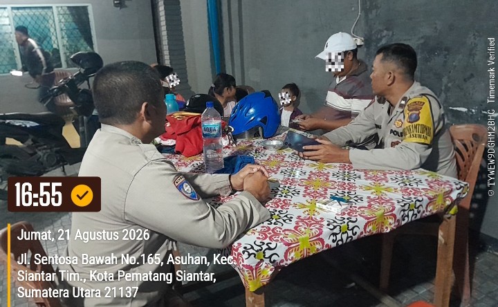 Penarikan Paksa Sepedamotor Debt Collector, Polsek Siantar Timur Cek TKP.