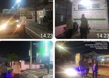 Bhabinkamtibmas Polsek Siantar Marihat Patroli BLP Antisipasi Guantibamas.