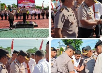 Mendadak, Usai Apel Pagi, Kapolres Simalungun Langsung Cek HP Personel Antisipasi Judi Online & Pinjol.