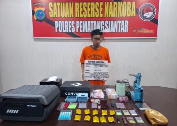 Polres Pematangsiantar Ungkap Peredaran Narkoba, Kurir Diamankan Bersama Sabu, Ekstasi & Etomidate.