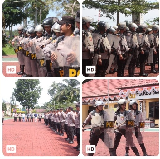 Kedepankan Pendekatan Humanis, Personel Polres Simalungun Digembleng Lewat Pelatihan Dalmas.
