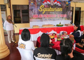 Wakil Wali Kota Pematangsiantar Herlina Hadiri Hari Jadi Polwan RI Ke - 78 Tahun 2026.di Lingkungan Polres Pematangsiantar.