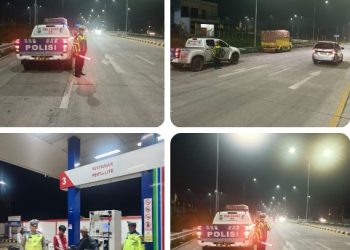 Kanit Patroli Ipda Andriasih Saragih Pimpin Blue Light Patrol & Sabuk Kamtibmas : Malam Aman Di Simalungun Adalah Prioritas Kami.