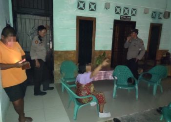 Polsek Sianțar Martoba Cek TKP Perselisihan Keluarga di Jalan Sumber Jaya Tindaklanjut Laporan Call Center 110.