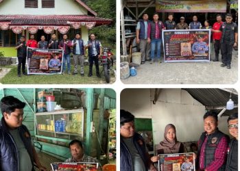 Cegah KARHUTLA, Sat Reskrim Polres Simalungun Gencar Sambangi Warga & Bagikan Stiker Imbauan.