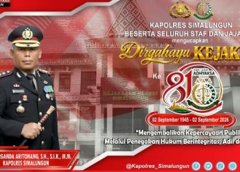 Kapolres Simalungun Ajak Perkuat Sinergi Polri-Kejaksaan di Hari Kejaksaan RI Ke - 81.