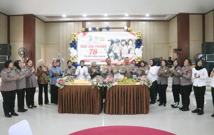 Peringati HUT Ke - 78, Polres Simalungun Gelar Syukuran Polwan Usung Tema "One Police Woman, Extraordinary Impact".