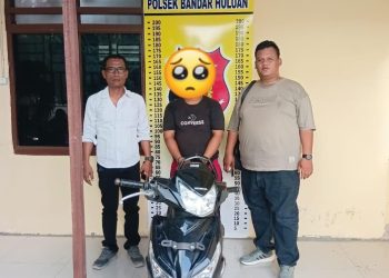 Polsek Bandar Huluan Amankan Tersangka Pencurian Ranmor Kakaknya Sendiri, Motif Ekonomi Nekat Gadaikan Motor.