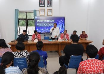 Kepala Dinas Kominfo Kota Pematangsiantar Johannes Sihombing SSTP MSi, Pimpin Rapat Tim Efektif Terkait Persiapan Soft Launching & Sosialisasi Terbangunnya Pustaha.