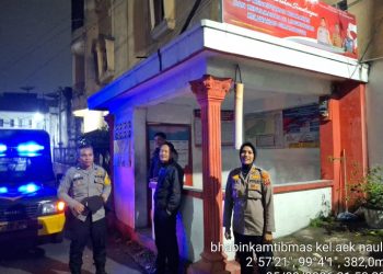 Polsek Siantar Selatan Laksanakan SALING di Pos Kamling Merah Putih.