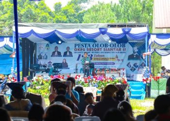 Wali Kota Pematangsiantar Wesly Silalahi, SH, MKn Diwakili Kadisdukcapil Sudarsono Darwin Tamba Sipayung, SSos, MSi Hadiri Pesta Olob-olob Gereja Kristen Protestan Simalungun (GKPS) Resort Siantar II Tahun 2026.