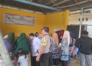Bhabinkamtibmas Bosar Maligas Pantau Posyandu, Dukung Program Gizi Bumil & Balita di Nagori Tinjowan.