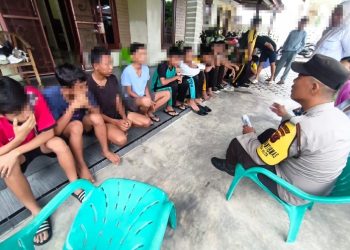 Bhabinkamtibmas Himbau Pelajar Larangan Penggunaan Knalpot Brong.