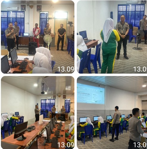 Polres Pematangsiantar Sosialisasi Program Paham AI di SMA Taman Siswa.