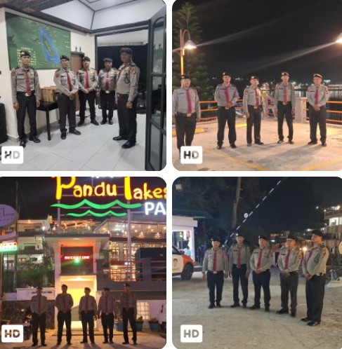 Aiptu Roland Manik, Sosok Personel Pam Obvit Ceria yang Jaga Kenyamanan Wisatawan di Parapat Saat Malam Minggu.
