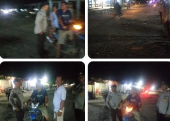 Antisipasi Balap Liar dan 3C, Polsek Silou Kahean Gelar Patroli Blue Light di Dua Ruas Jalan Utama.