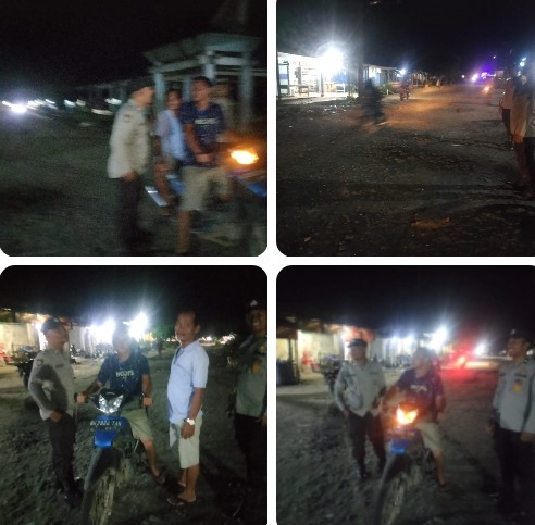 Antisipasi Balap Liar dan 3C, Polsek Silou Kahean Gelar Patroli Blue Light di Dua Ruas Jalan Utama.