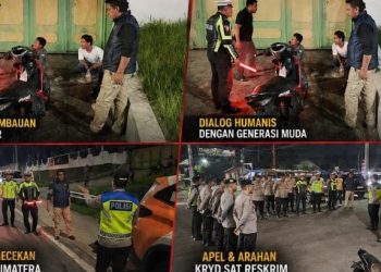 Antisipasi Geng Motor & Balap Liar, Tim Resmob Polres Simalungun Gelar Patroli Skala Besar di Malam Libur.