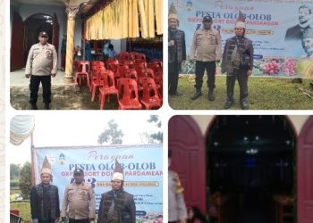 Minggu Kasih dan Pesta Olop-olop di GKPS Dolok Pardamean, Polsek Pastikan Ibadah 300 Jemaat Aman.