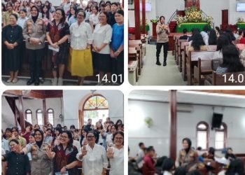 Kapolsek Siantar Selatan Berikan Materi Stop Bully Kepada Pemuda Pemudi Belajar Sidi di Gereja HKBP.