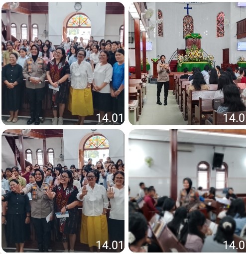 Kapolsek Siantar Selatan Berikan Materi Stop Bully Kepada Pemuda Pemudi Belajar Sidi di Gereja HKBP.