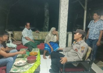 Polseķ Siantar Martoba Cek TKP Keributan di Jalan Setia Negara.
