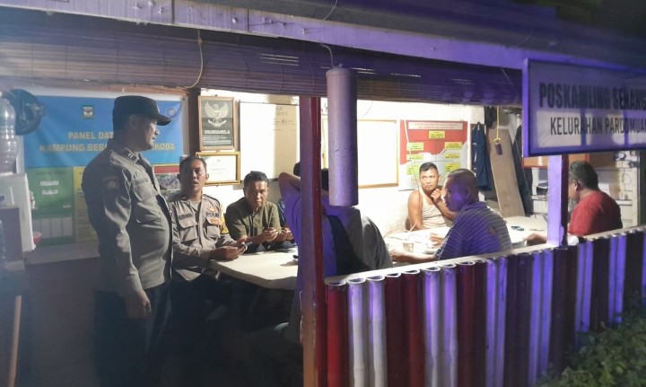 Bhabinkamtibmas Polsek Siantar Timur SALING di Satkamling Senangin.