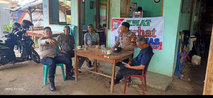 Polsek Siantar Martoba Jumat Curhat Kamtibmas Kepada Warga Kelurahan Tanjung Pinggir.