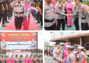 Kapolres Simalungun AKBP Dr. Hendri Nupia Dinka Barus Disambut Hangat, Pisah Sambut Polres Simalungun Berlangsung Khidmat & Humanis.